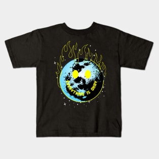 MOON EMOJI SMILE Kids T-Shirt